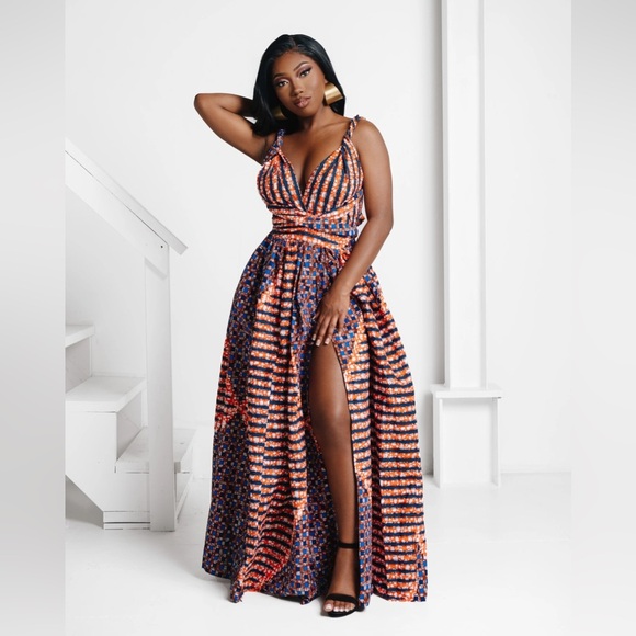 Ofuure Dresses & Skirts - Like New Ofuure FIMI African print Maxi Infinity dress - OS